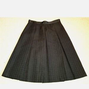 Mario Serrani Classic Black A-Line Skirt NWT Italy
